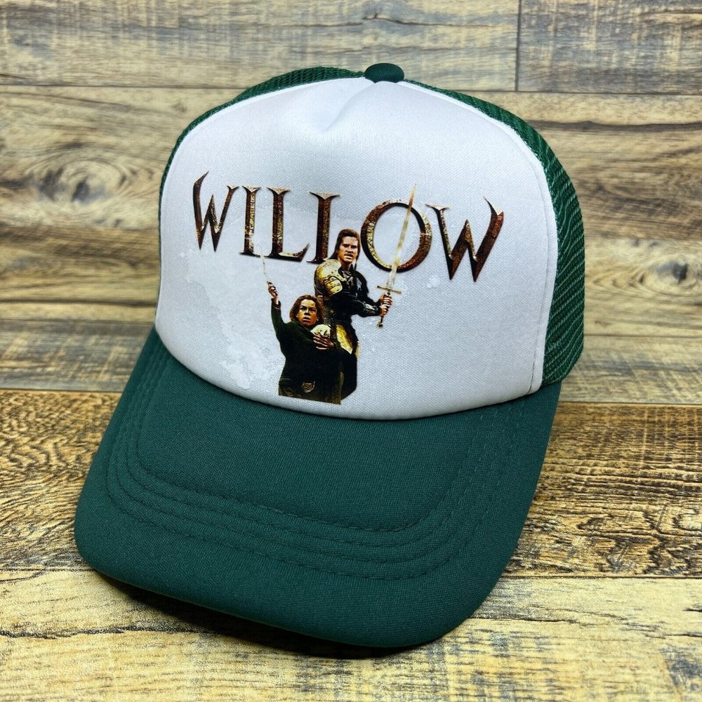 Willow Mens Trucker Hat Green Snapback 1988 Fantasy Adventure Movie Cult Classic